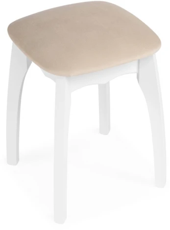Табурет Woodville Астир белый / сливочный раф 554123