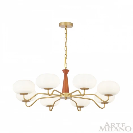 Подвесная люстра Arte Milano Napoli 310166/D900/8 BS/WD (220V, на цепи)