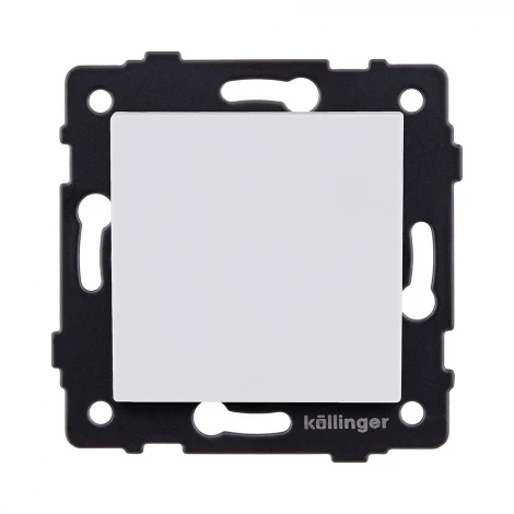 Выключатель кнопочный 1-клавишный 10А/250В белый матовый Kollinger REA-S-005WM для Aspekt, Eleganz, Reflex