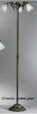 Торшер Nervilamp 2080 P2080/3/SC (220V, фонарь, фигура человека)