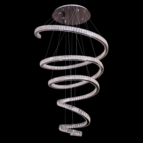 Подвесной светодиодный светильник с пультом в виде спирали Eletto Olimpia EL330P140 (220V, на тросе, спираль)