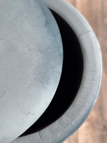 Пуф для гостиной M-City ФРЕД бирюзовый BM-88, велюр / золотой каркас