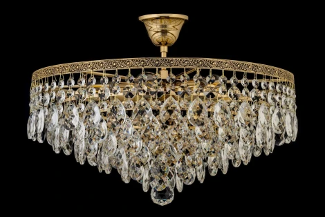 Потолочная люстра на штанге Arti Lampadari Castellana Gold Castellana E 1.3.46.608 G (220V, хрусталь)