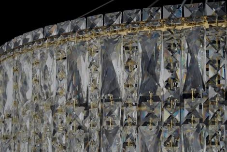 Подвесная люстра Arti Lampadari Ovindoli Ovindoli L 1.5.80+40.100 G (LED, 220V, на тросе, круглые)