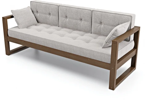 Диван Arsko Астер Б орех серая рогожка