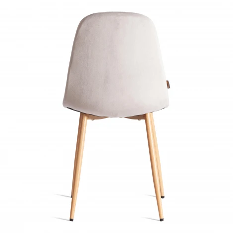 Стул Breeze/Бриз (мод. JSC-58)/2 шт. в упаковке велюр/металл, 44х53х86см, светло-серый HLR14/натуральный (Комплект из 2 шт.) Tetchair 24490