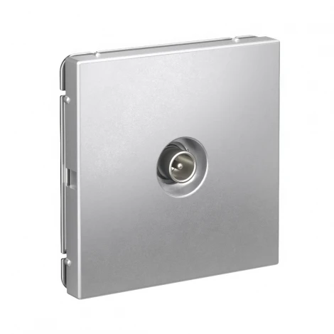 ТВ-розетка проходная (алюминий) Systeme Electric GAL000392