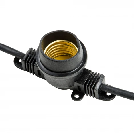Гирлянда Uniel UDL-K121 10/E27/5M 5C IP65 BLACK BELT-LIGHT