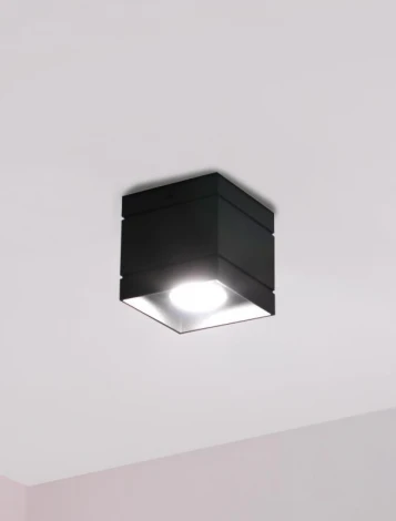 Накладной точечный светильник Lampex Quado DELUXE 691/1 CZA