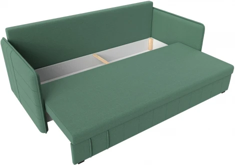 Диван прямой Слим (Зеленый/Рогожка) Лига Диванов арт.121146