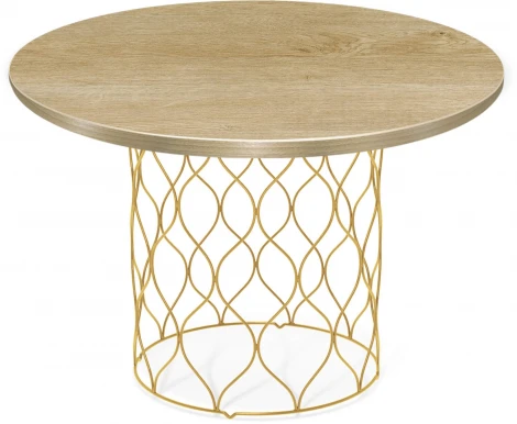 Столик журнальный Sheffilton SHT-TU49/ЛДСП 60 золото/дуб песочный от фабрики Sheffilton