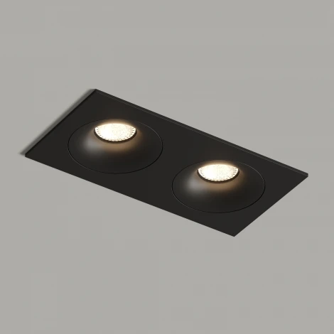 Точечный встраиваемый светильник Denkirs Roto DK2122-BK (220V)