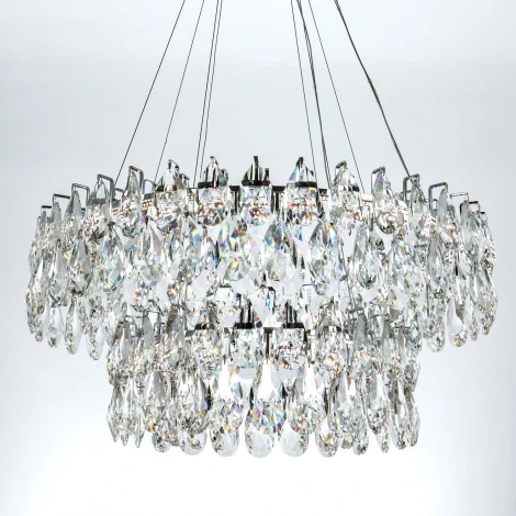Подвесная люстра светодиодная хрустальная с регулировкой цветовой температуры Modelux MODELUX ML.6900.800P CR