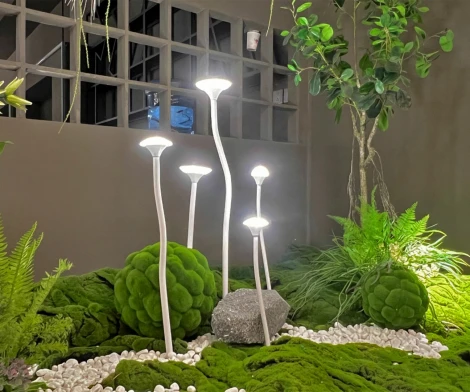 Грунтовый светильник Kink Light Пайк 09500B-5,01 белый