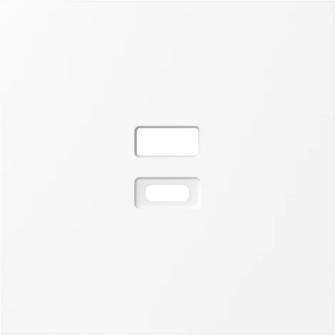 Накладка для розеток USB, глянцевый белый Donel S08 DS28603