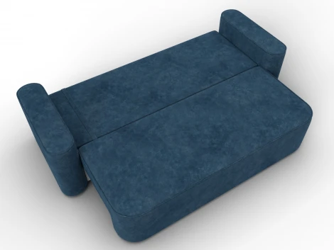 Диван прямой Лига-118 НПБ (ДСП,ЛДСП,Брус,Фанера,Велюр/Синий) Лига Диванов 137070