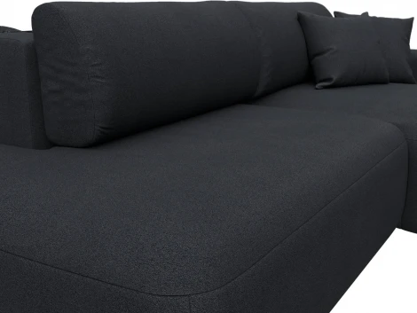 Диван угловой Лига-036 НПБ Модерн правый угол Лига Диванов (Замша) арт.127778