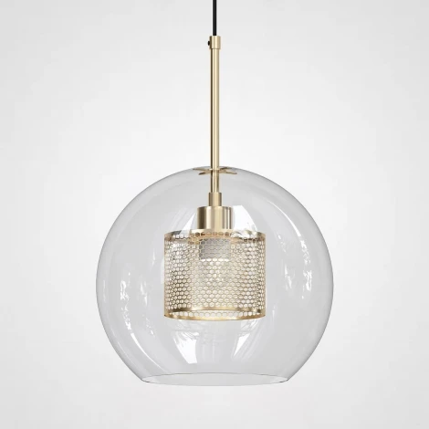 Подвесной светильник Catch Brass D24 ImperiumLoft Catch01 (186706-26) (220V, на проводе, шар)