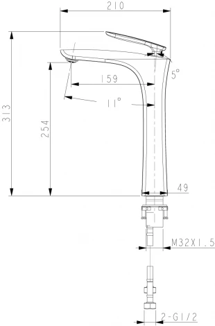 Смеситель Lemark Bellario LM6809C для раковины
