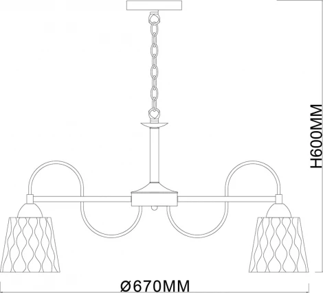 Подвесная люстра Escada Dream 1125/7PL E27*40W Brass
