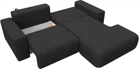 Диван угловой Лига-036 НПБ Классик правый угол Лига Диванов (Замша) арт.127740