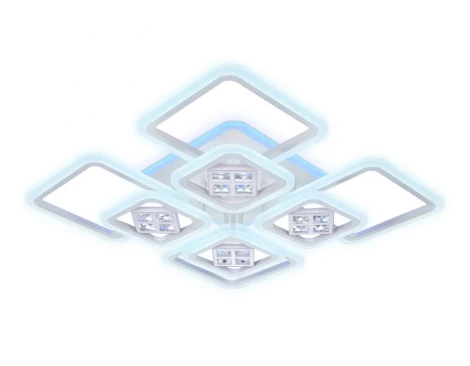 Потолочная люстра Ambrella Acrylica Ice FA289 (регулировка яркости, LED, 220V, пульт управления, управление смартфоном, умный дом - PC.Lamper)