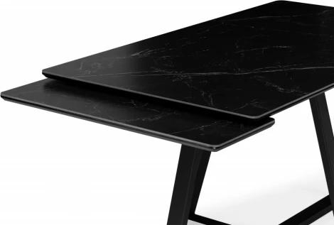 Керамический стол Notta Памелла 140(200)х80 черный мрамор shakespeare black / черный арт.612194