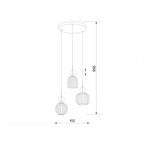 Подвесной светильник TK Lighting Sophia Cognac 11041