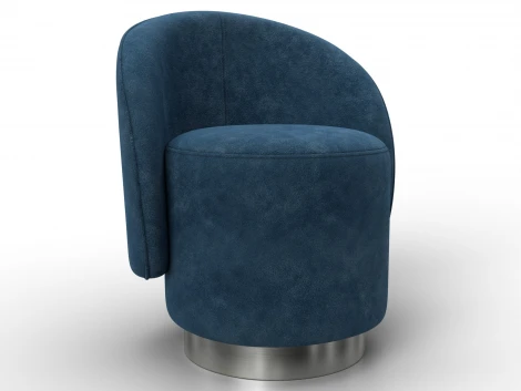 Кресло Лига-108 (Фанера,ДСП,Брус,Велюр/Синий) Лига Диванов 136467