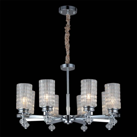 Подвесная люстра ILLUMICO IL8678-8P-20 CR (220V, на цепи)
