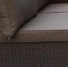 Плетеный модульный диван YR822BB-Brown/Brown Afina