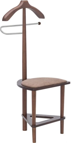 Вешалка со стулом Leset Атланта Leset (Микровелюр/Коричневый) арт.2000000092416