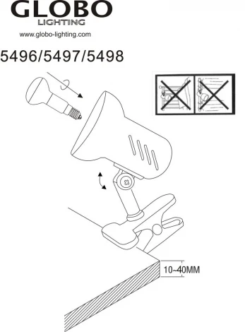 Офисная настольная лампа Globo BASIC 5497