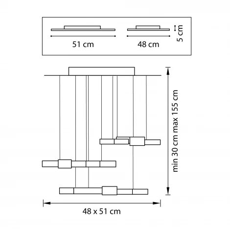 Подвесной светильник Lightstar Favo 750222 (LED, 220V, на тросе, IP40)
