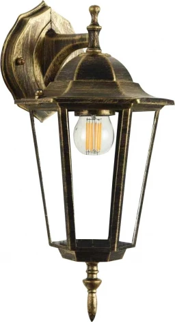 Настенный фонарь уличный ЭРА GBW-104-1-BR-0360