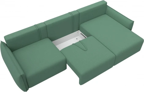 Диван угловой Лига-051 НПБ Лонг угол универсальный Лига Диванов (Рогожка) арт.128663