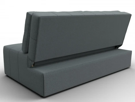 Диван прямой Лига-107 (160) (ЛДСП,Брус,Фанера,Рогожка/Серый) Лига Диванов 134914