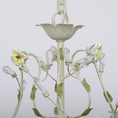 Подвесная люстра Abrasax SD0991/5 (220V, на цепи, свеча, цветы)