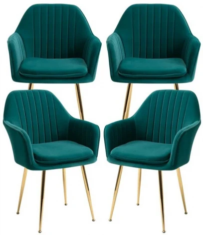 Набор из 2 стульев Tranquil Synchrony Hesby Велюр/Зеленый арт.HSBI_Y607_green_2