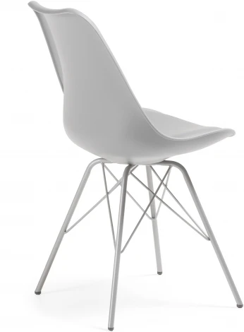 Обеденный стул La Forma (ex Julia Grup) Ralf (Серый/ Сталь,Полипропилен,Пена,Пластик)