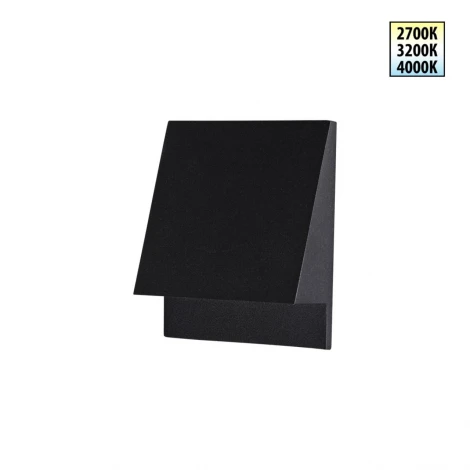 Подсветки для лестниц и ступеней светодиодная Novotech Scala 359723 черный с переключателем цв. температуры IP65 LED 3W 100-240V 2700К\3200К\4000К