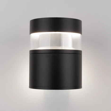 Настенный светильник уличный Elektrostandard 1530 TECHNO LED черный (220V, круглые, IP65)