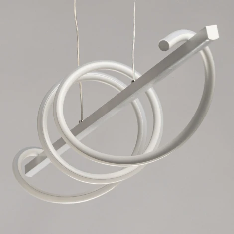 Подвесной светильник с гибким неоном De City Аурих 108011401 (регулировка яркости, LED, 220V, пульт управления, на тросе)