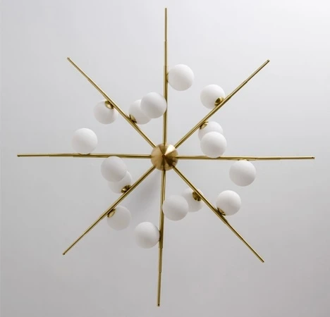 Потолочная люстра на штанге Cherry Bomb 16 Balls Gold ImperiumLoft 40.2724-0 (148018-22) (220V, шар)