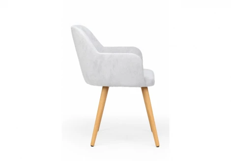 Стул деревянный Инфини 360 светло-серый (ocean 021) / светлое дерево 631779