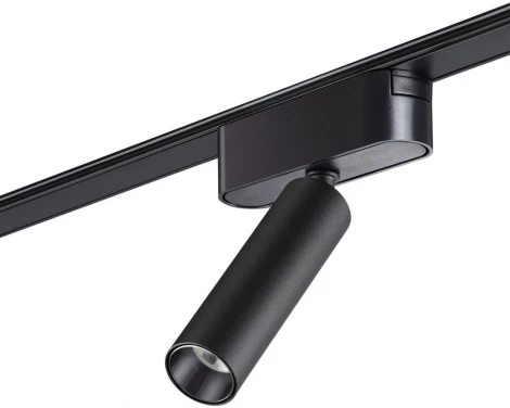 Трековый светильник Novotech Smal 359250 SHINO черный для низковольтного шинопровода IP20 LED 7W 48V 630Лм 3000К (круглые)