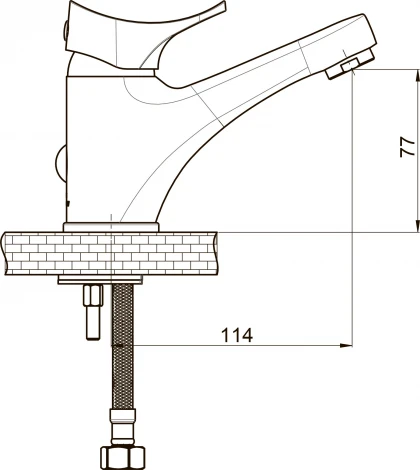 Смеситель GPD Florus MLB170 для раковины