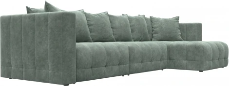 Диван угловой Лига-052 НПБ Лонг угол универсальный Лига Диванов (Велюр) арт.128832