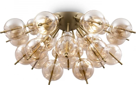 Потолочная люстра Maytoni Bolla MOD133CL-04BS (220V, шарики, молекулы)