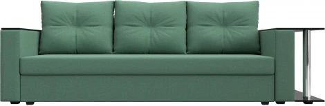 Диван прямой Атланта Лайт со столом справа Лига Диванов (Рогожка) арт.126160